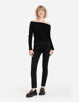 Pulover - Decolteu Carmen - Negru