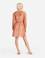 Haljina - Lažni preklop - ruzicasta