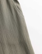 Kalhoty - Vaflov&aacute; struktura - tmave zelena