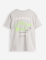 Tričko - Nadměrn&yacute; střih Oversized Fit - Světle &scaron;ed&aacute;