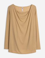 Tričko - lurex - béžová