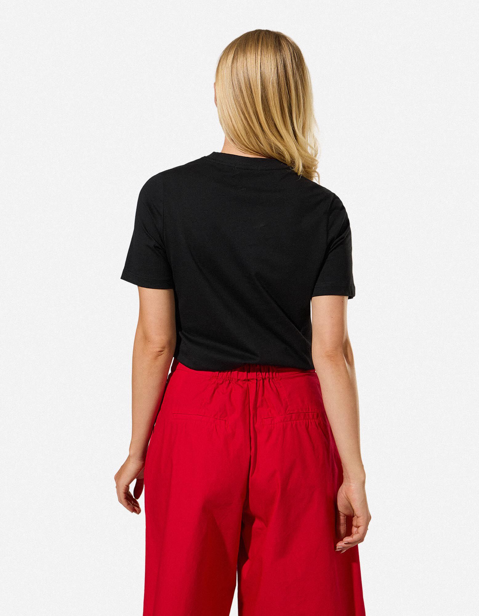 T-Shirt - Stickerei - Schwarz