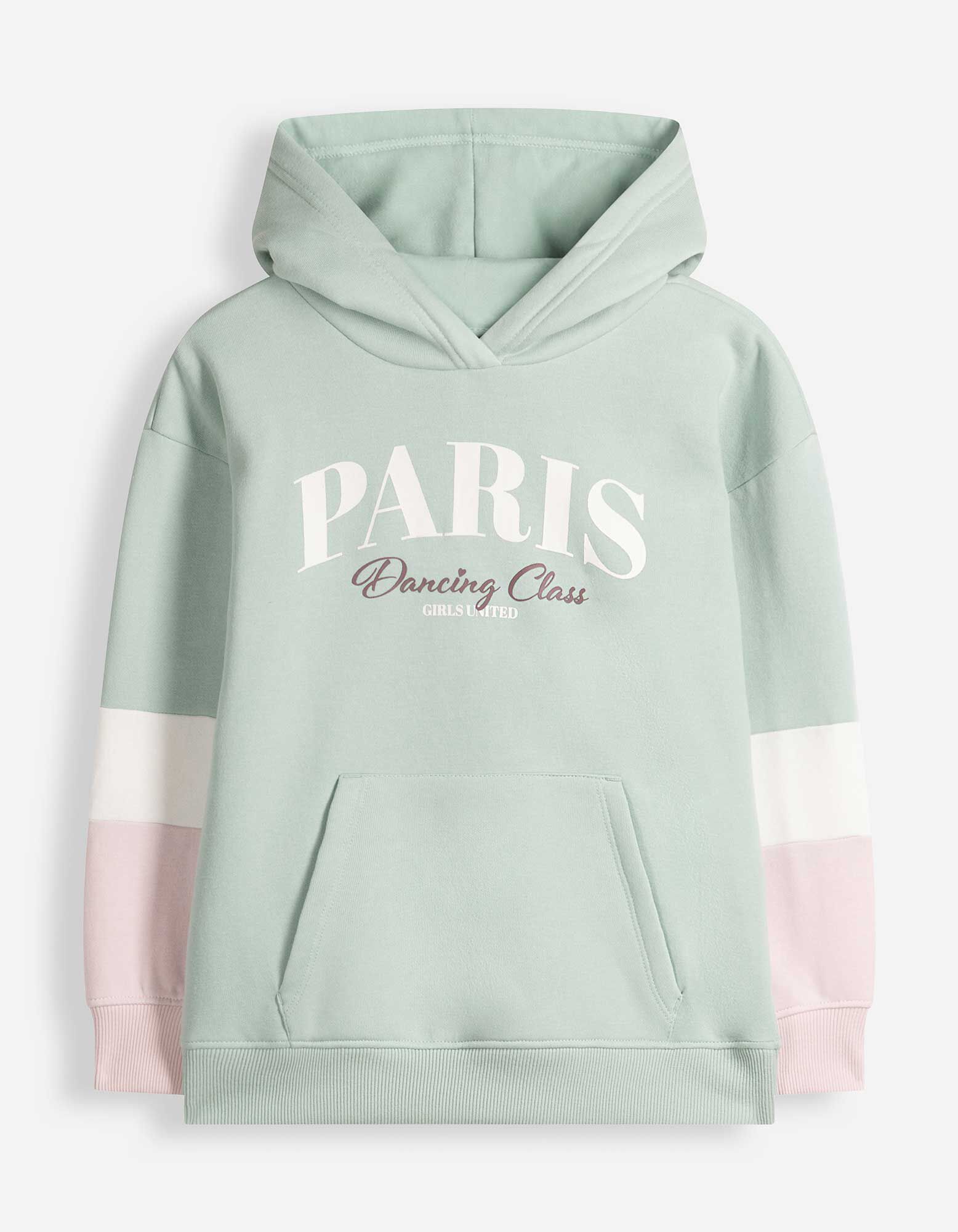 Sweatshirt - Blockmuster - T&uuml;rkis