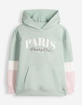 Sweatshirt - Blockmuster - T&uuml;rkis