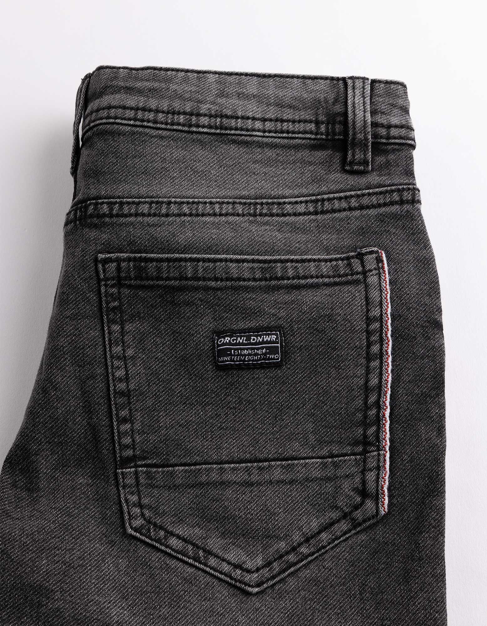 Short en jean - denim noir - noir