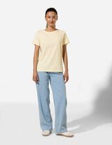 T-shirt - Borduursels - geel