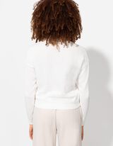 Gebreid vest - Katoen - wit