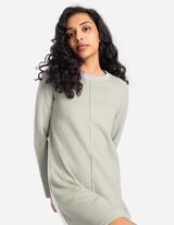 Pletena haljina - Ravan kroj - tirkizna