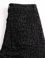 Hose - Leopardenmuster - Schwarz