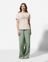 T-Shirt - Frontprint - Beige