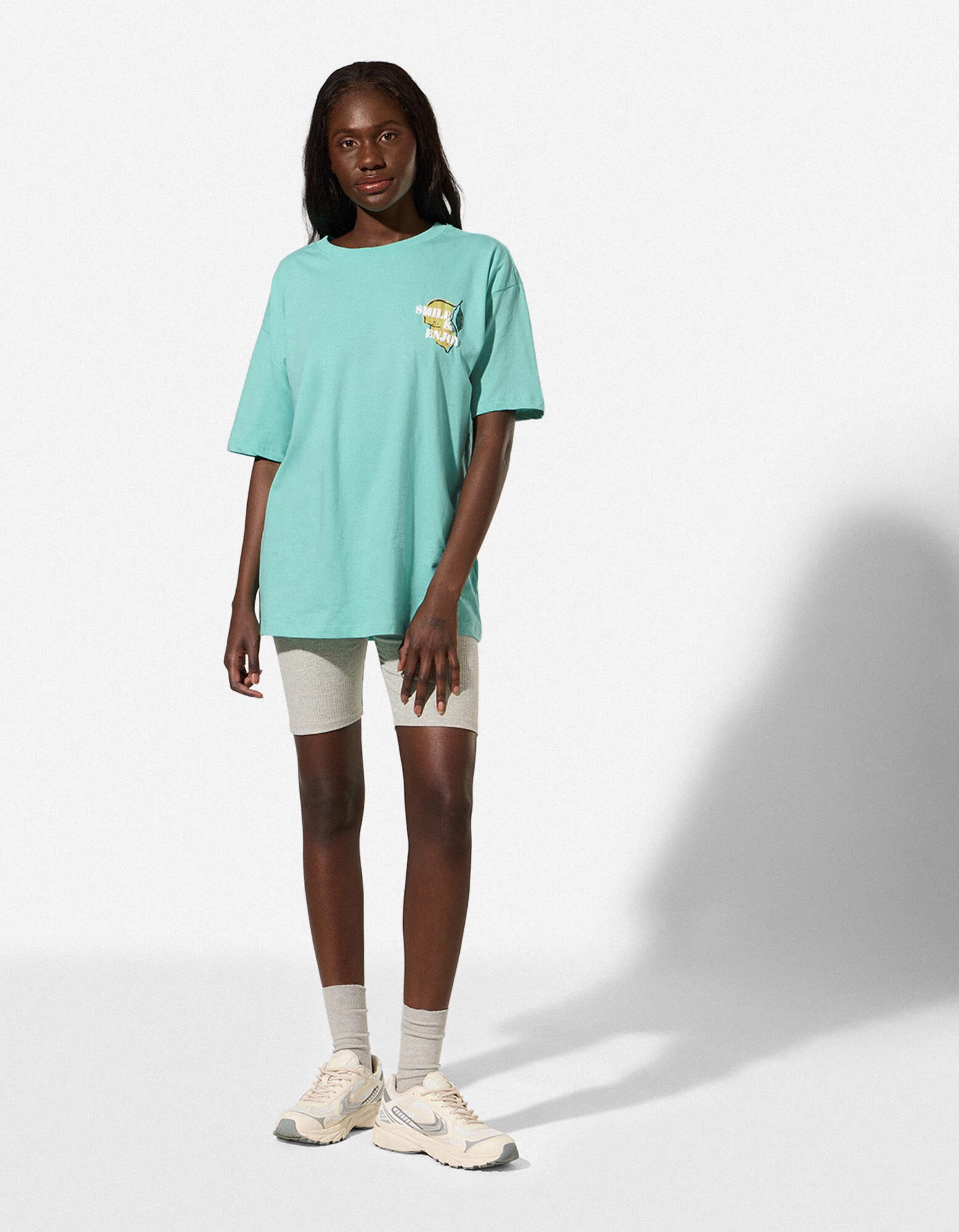 T-Shirt - R&uuml;ckenprint - Mint
