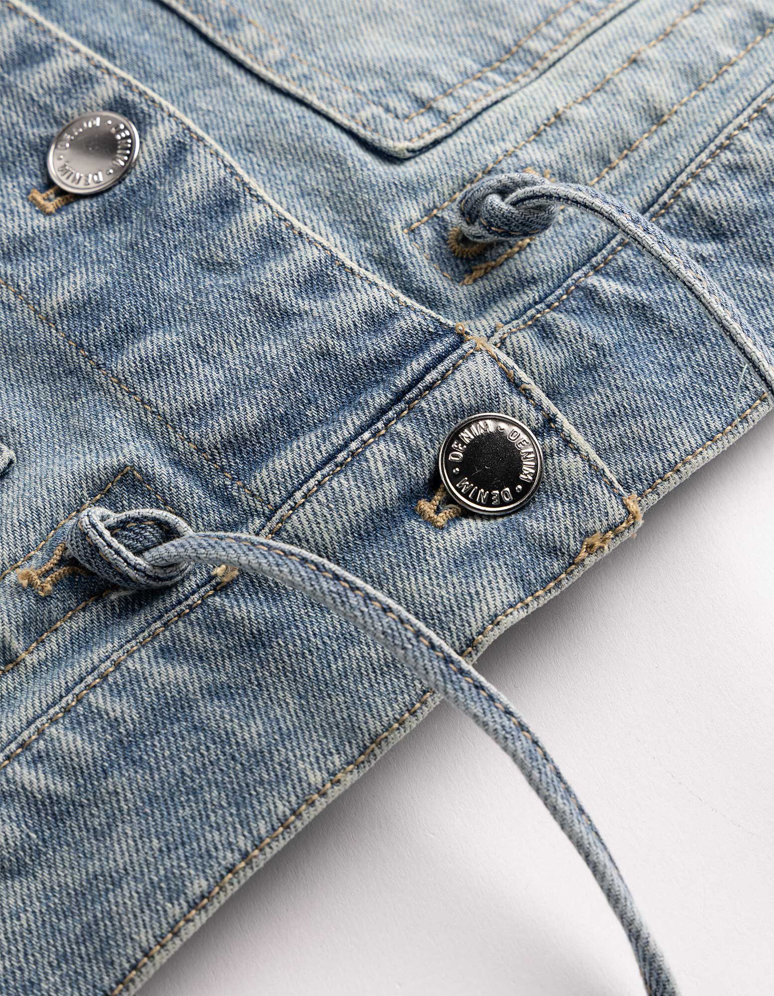 Denim jack - Tunnelkoord in de zoom - blauw