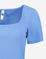 T-shirt - prostokątny dekolt - jasny niebieski