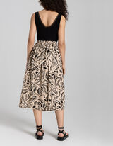 Gonna midi - Viscosa - beige