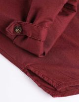 bluzka koszulowa - kieszeń na piersi - ciemny czerwony