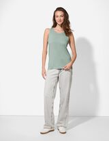 Top - Überschnittene Schultern - dunkelgrün