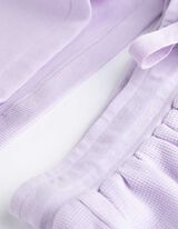 pidžama set od majice i &scaron;ortsa - jednobojna - ljubicasta