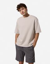 T-Shirt - Oversized Fit - Beige