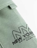 Cargohose - Sweat - dunkelgrün