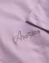 T-Shirt - Stickereien - Lila