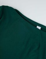 Bluză de corp cu m&acirc;necă lungă - LENZING&trade; ECOVERO&trade; - Verde inchis