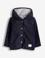 Sweatjacke - Fleece - dunkelblau