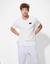 Tricou - Patch de etichetă - Alb