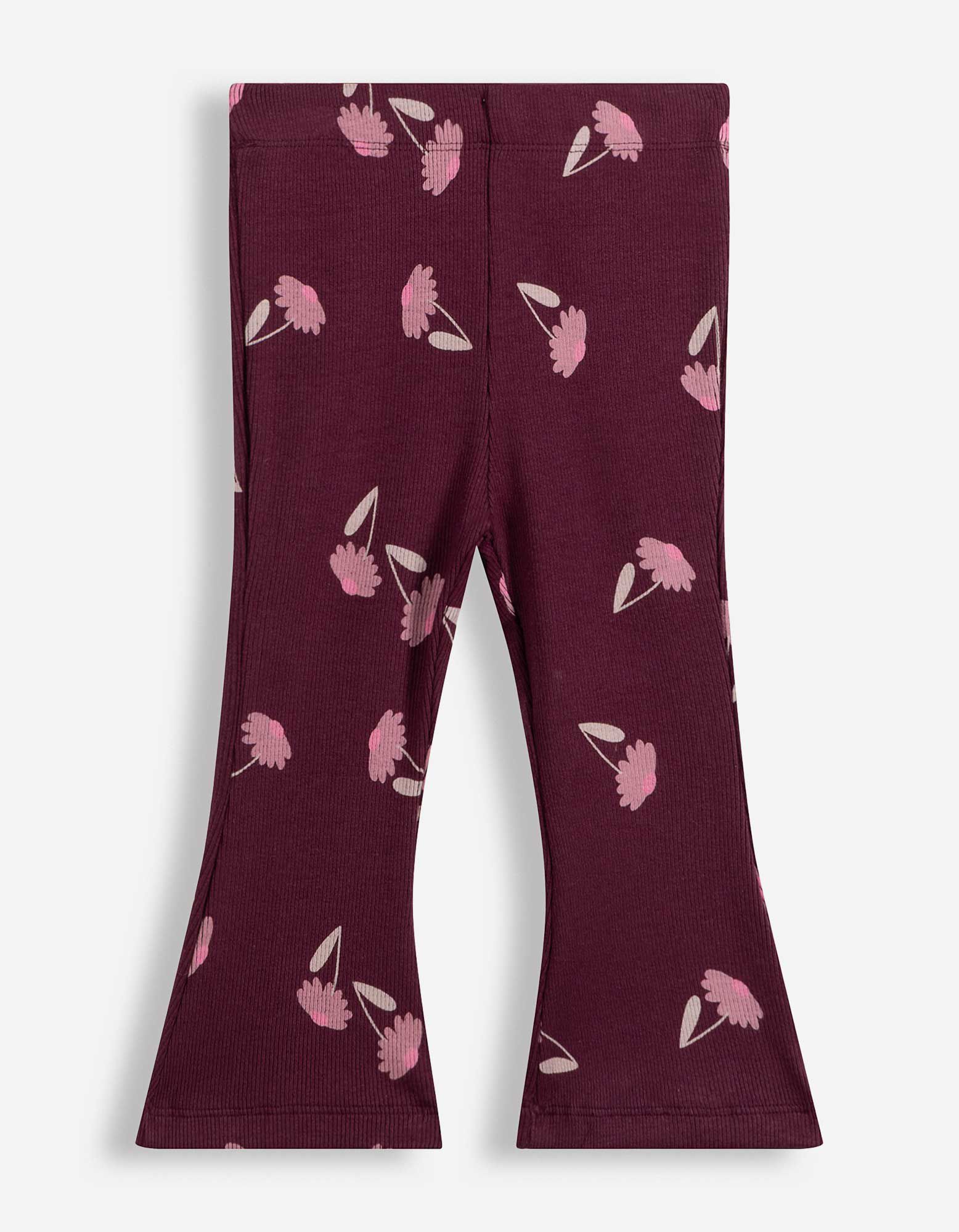 Set aus Langarmshirt und Leggings - Allover-Print - Rosa