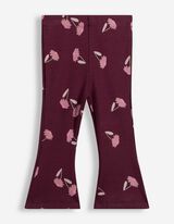 Set aus Langarmshirt und Leggings - Allover-Print - Rosa