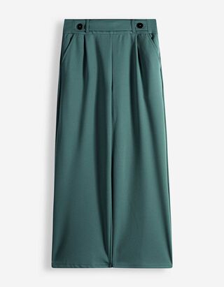 Pantalon - Fermeture &eacute;lastique - Vert fonc&eacute;