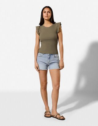 Jeansshorts - Denim - Hellblau
