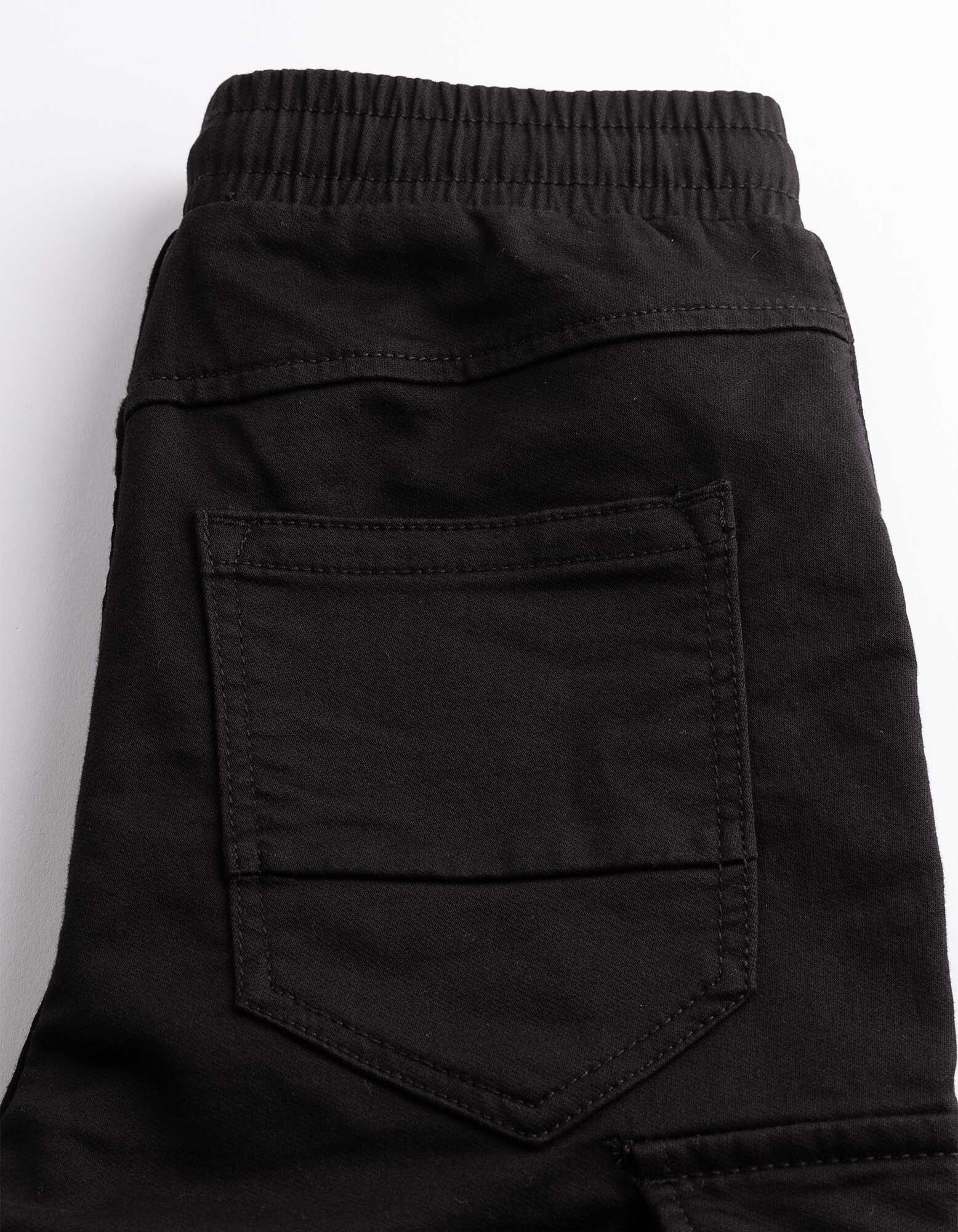 Cargohose - Relaxed Fit - Schwarz