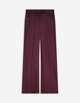 Hose - Metallic-Details - dunkelrot