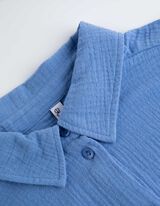 Marškiniai - Muslinas - melynas