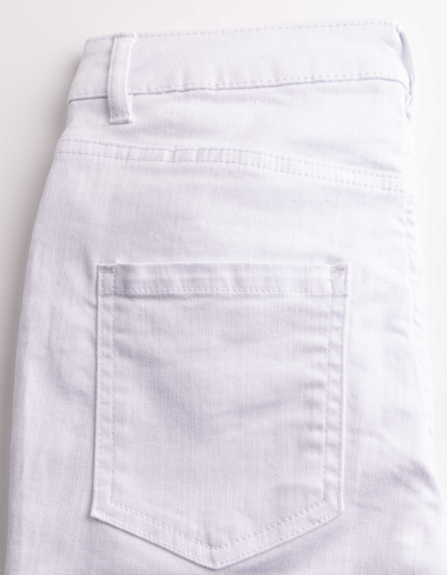Pantacourt - Coupe Skinny Fit - blanc