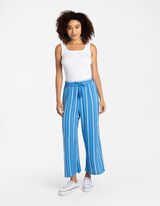 Pantaloni culotte - Viscosa - blu