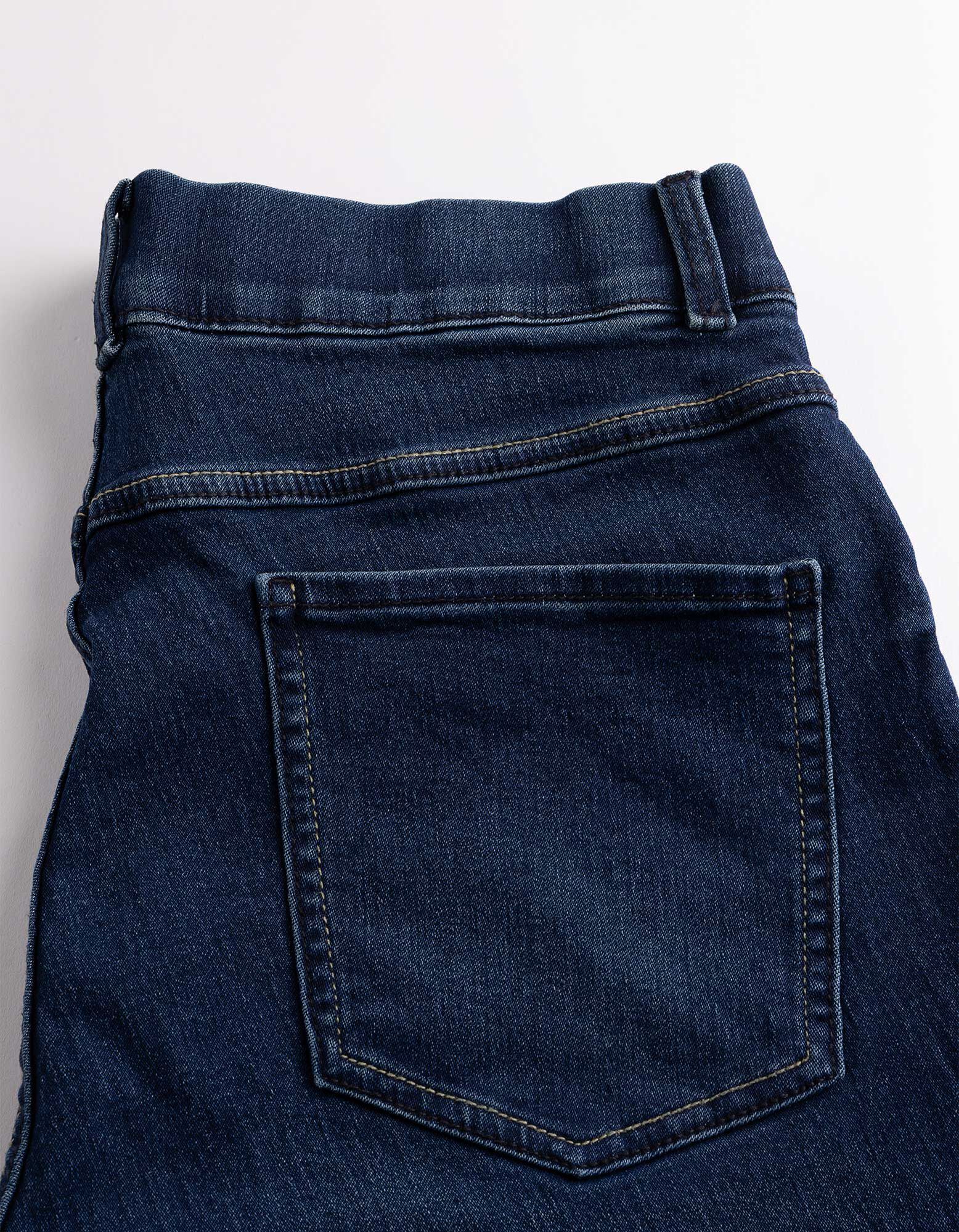 spodnie capri - elastyczny pas - Granatowy