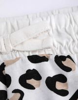 Šortky - Potisk po celé ploše - bílá