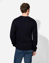 sweter - Boże Narodzenie - ciemny niebieski