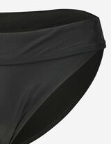 Slip de bikini - Ceinture &eacute;lastique - Noir