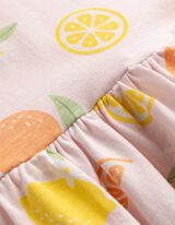 Kleid - Allover-Print - rosa