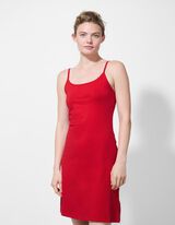 Kleid in A-Linie - Spaghettiträger - rot
