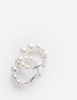 náušnice - Ozdobné perly - biely