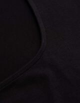 T-Shirt - Viskose - Schwarz