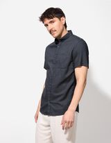 Hemd - einfarbig - dunkelgr&uuml;n