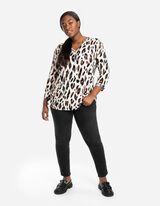 Dž&iacute;nsy - Girlfriend Fit - tmavomodra