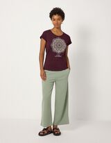 T-Shirt - Glitzerprint - Lila