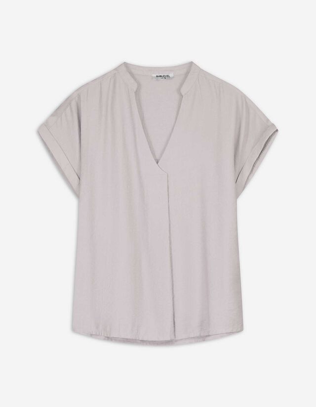 Blouseshirt - Oversized schouders - beige