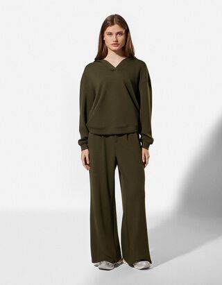 Kalhoty - tmave zelena