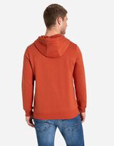 Felpa con cappuccio - Misto cotone - rosso chiaro